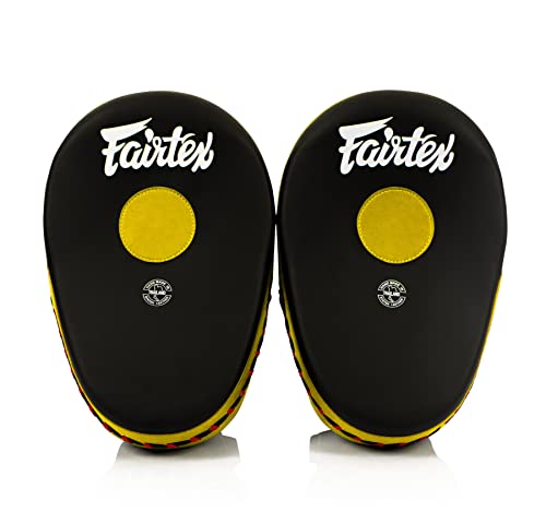 Боксерські лапи Fairtex Cardio Focus Mitts FMV13 Black Gold ціна