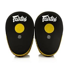 Боксерские лапы Fairtex Cardio Focus Mitts FMV13 Black Gold, Фото № 3