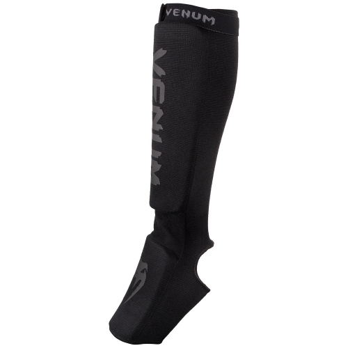 Venum Kontact Shinguards - Matte Black ankle protection price
