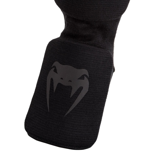 Venum Kontact Shinguards - Matte Black ankle protection size