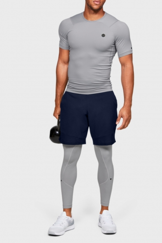 Компрессионная футболка Under Armour HeatGear Rush Compression Short Sleeve Grey где купить