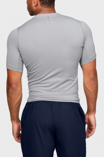 Компрессионная футболка Under Armour HeatGear Rush Compression Short Sleeve Grey размер