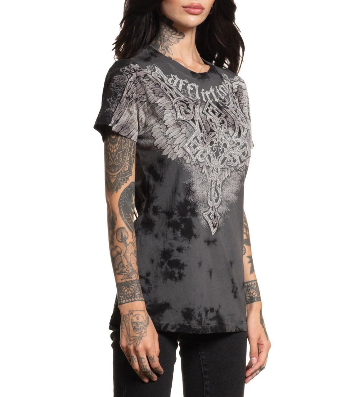 Жіноча футболка Affliction Eternal Throne Tee ціна