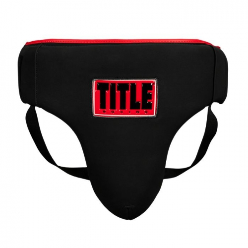 Title Leather Solar Groin Protector Black Red buy