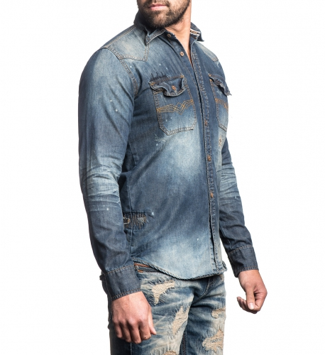 Чоловіча сорочка Affliction Gravel Roads фото