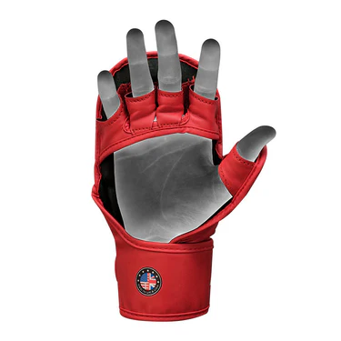 Рукавиці для ММА RDX Grappling Gloves Shooter Aura Plus T-17 Red\Black ціна