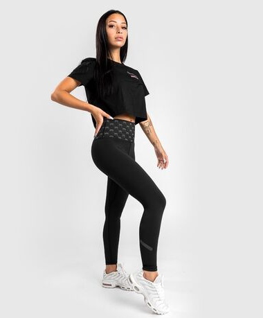 Womens Venum Monogram 7/8 Leggings Black Pink Gold price