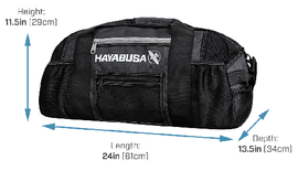 Сумка спортивная Hayabusa Ryoko Mesh Gear Bag Black, Фото № 4
