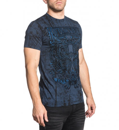 Affliction Hypnothesis T-shirt Marine Blue photo