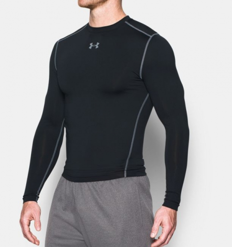 Компрессионная футболка Under Armour ColdGear® Armour Compression Crew Long Sleeve Black купить