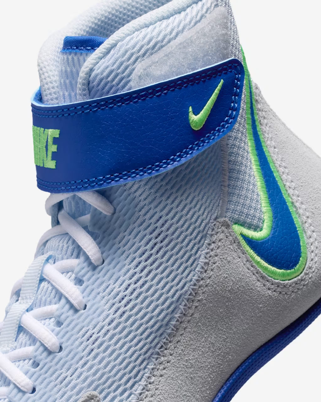 Детские борцовки Nike Youth Speedsweep VIII GS Wrestling Shoes Blue Tint Hyper Royal Lime Blast White где купить