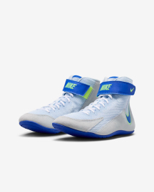 Nike Youth Speedsweep VIII GS Wrestling Shoes Blue Tint Hyper Royal Lime Blast White