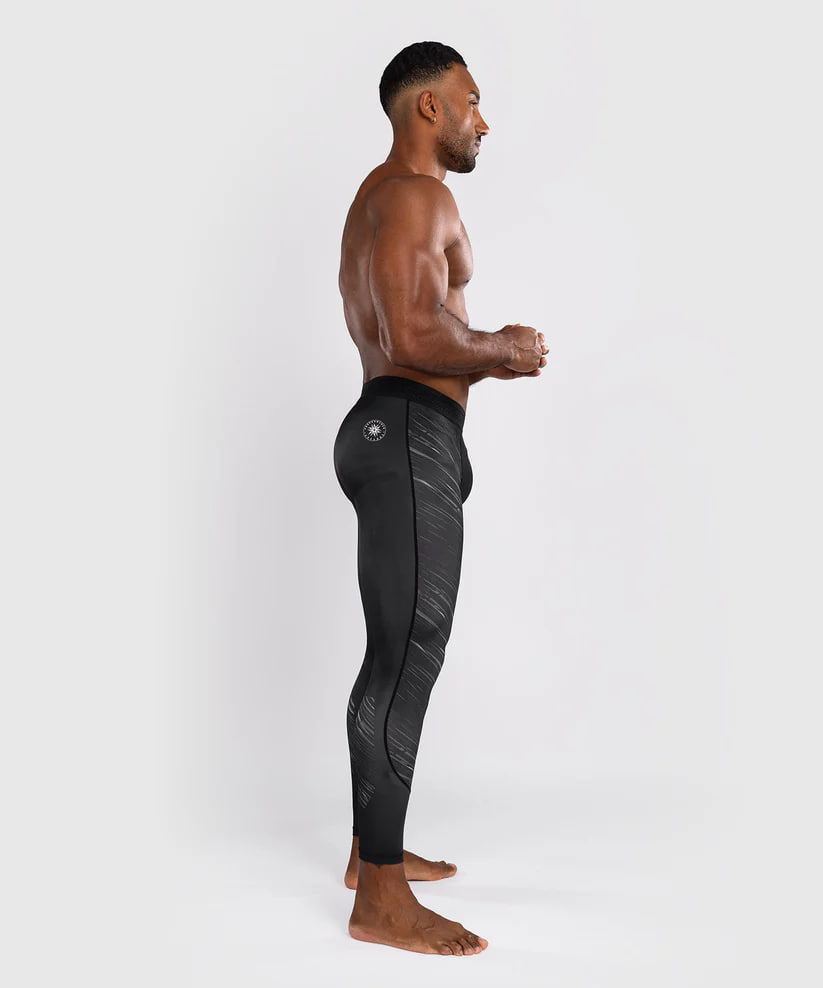 Компрессионные штаны Venum Rapid Spats - Black/Storm Grey цена