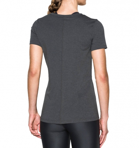 Женская футболка Under Armour Womens HeatGear Armour T-shirt Graphite купить