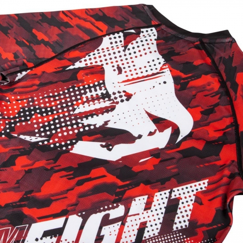 Рашгард Venum Tecmo Rashguard Short Sleeves Red оригинал