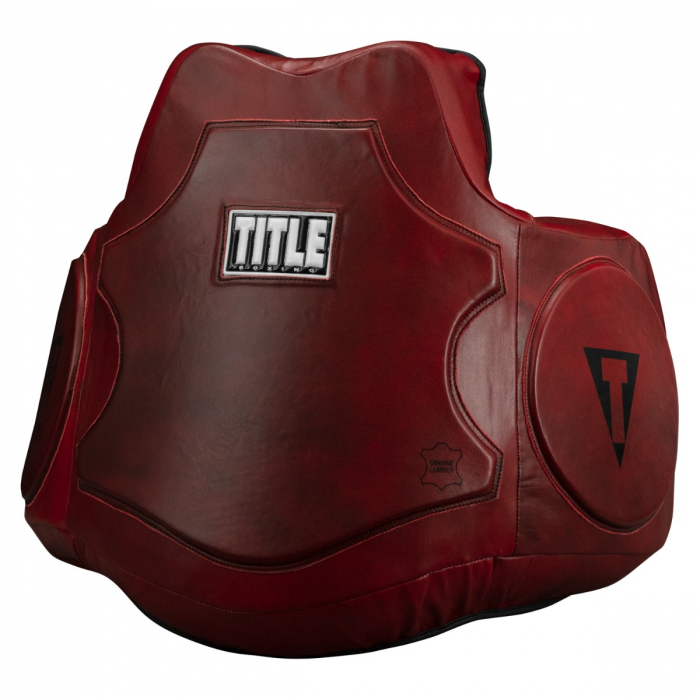 Захисний жилет Title Boxing Blood Red Leather Body Protector купити