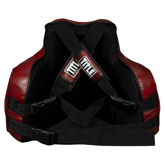 Захисний жилет Title Boxing Blood Red Leather Body Protector фото