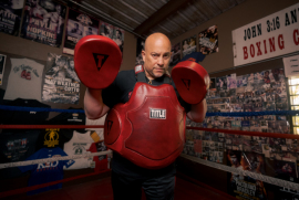 Захисний жилет Title Boxing Blood Red Leather Body Protector, Фото № 5