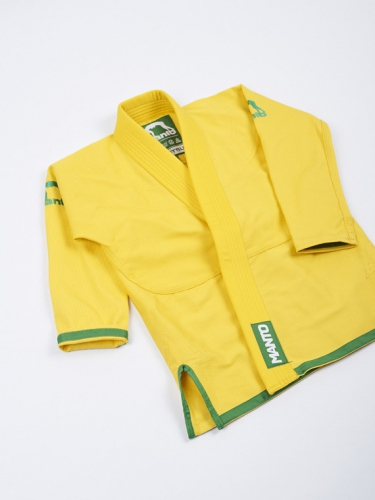 Childrens kimono MANTO Junior 2.0 Youth BJJ Gi Yellow size