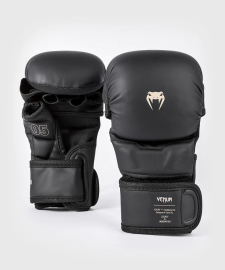 Перчатки для ММА Venum Impact Evo MMA Gloves - Black Beige, Фото № 2