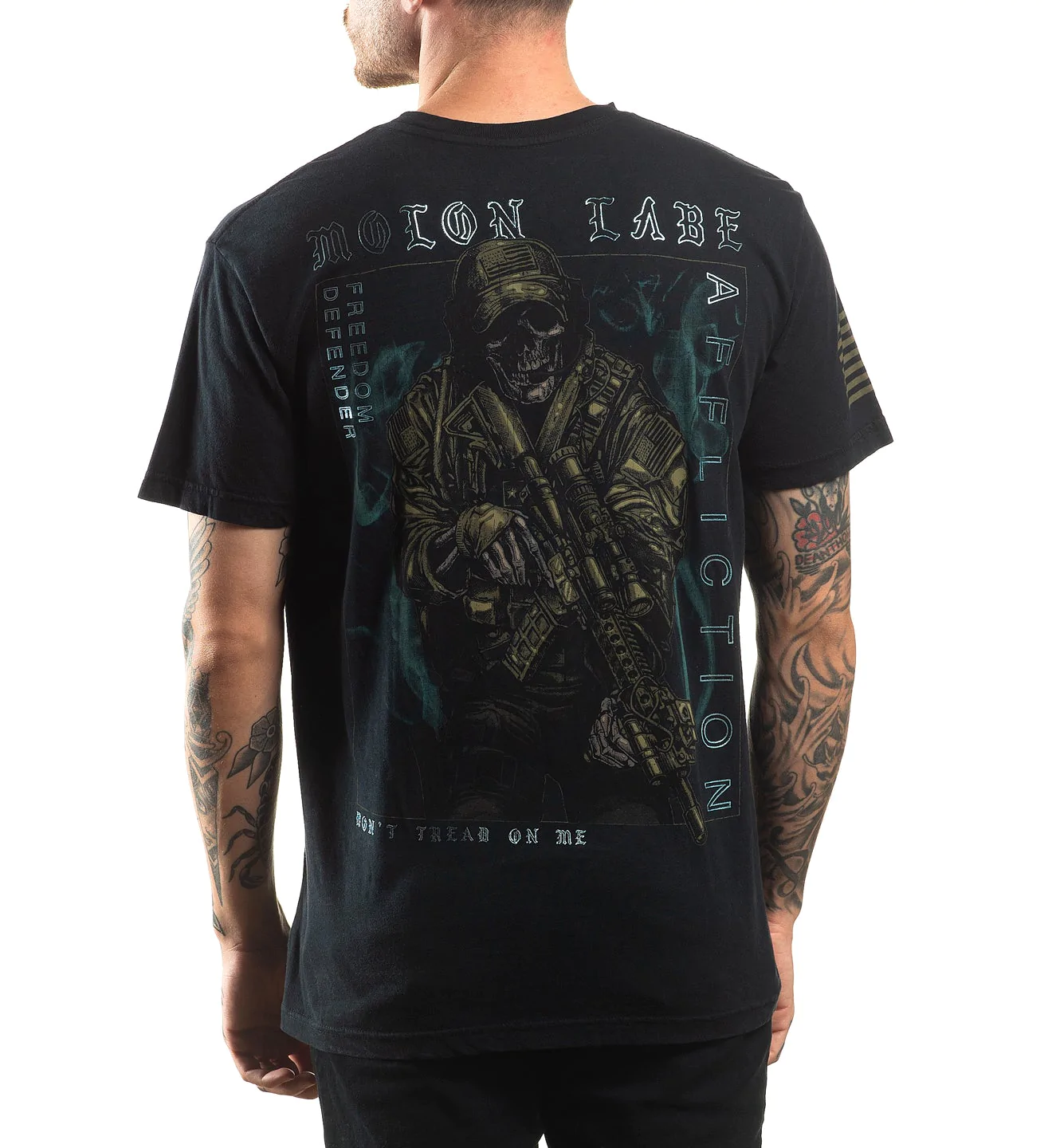 Футболка Affliction FD Smoke Screen Tee Black Lava Wash купити