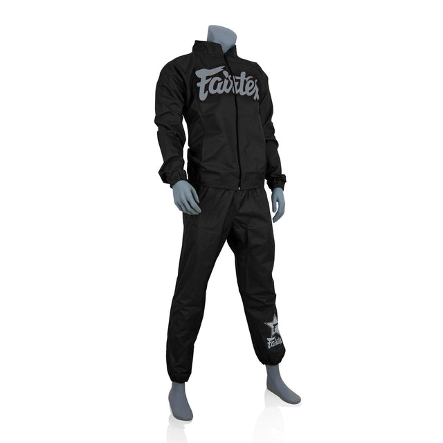 Костюм-сауна Fairtex VS3 Vinyl Sweat Suit Black Grey ціна