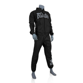 Sauna suit Fairtex VS3 Vinyl Sweat Suit Black Grey price