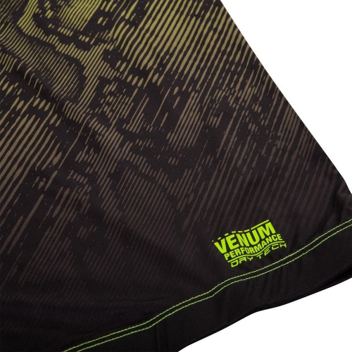 Компрессионная футболка Venum Fusion Compression T-shirt  Black Yellow  Short Sleeves Киев