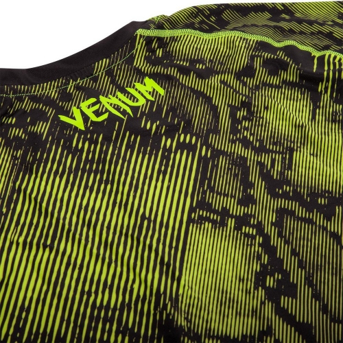 Компрессионная футболка Venum Fusion Compression T-shirt  Black Yellow  Short Sleeves Одесса