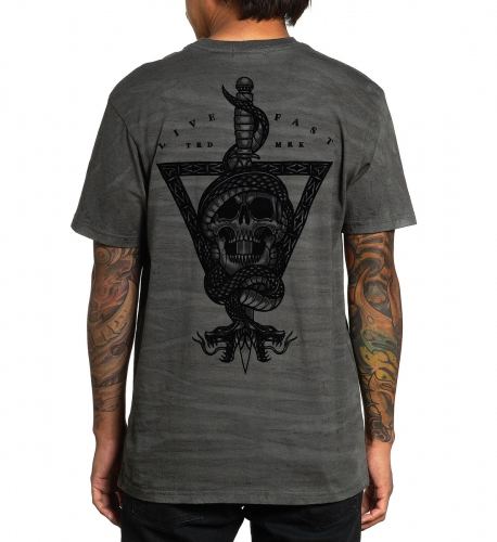 Affliction Sacred Strike Charcoal Camo T-shirt buy
