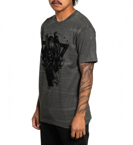 Affliction Sacred Strike Charcoal Camo T-shirt price