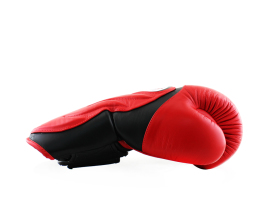 Боксерские перчатки Twins Velcro Extra Design BGVL6 Black Red, Фото № 3