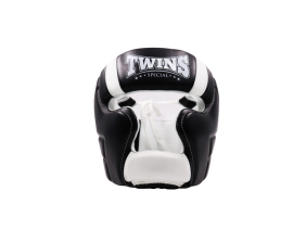 Боксерский шлем Twins Head Protection HGL11 Black White