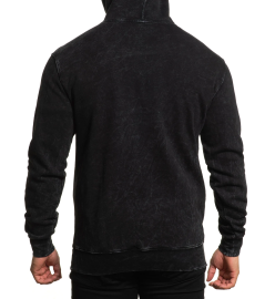 Толстовка-пуловер Affliction Ride or Die Po Hood Black Lava Wash, Фото № 2