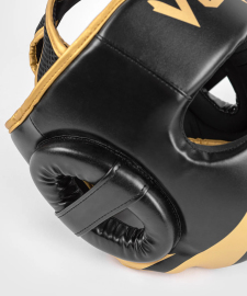 Боксерський шолом Venum Challenger Headgear Black Gold розмір