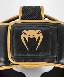 Боксерський шолом Venum Challenger Headgear Black Gold оригінал