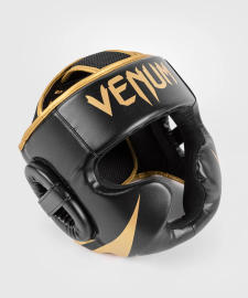 Боксерський шолом Venum Challenger Headgear Black Gold купити