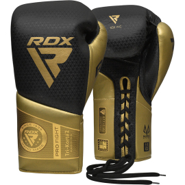 Боксерские боевые перчатки RDX K2 Mark Pro Fight Boxing Gloves Golden