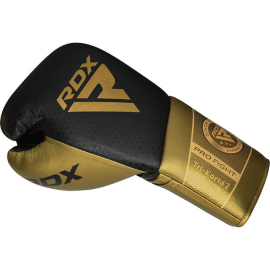 Боксерские боевые перчатки RDX K2 Mark Pro Fight Boxing Gloves Golden, Фото № 2