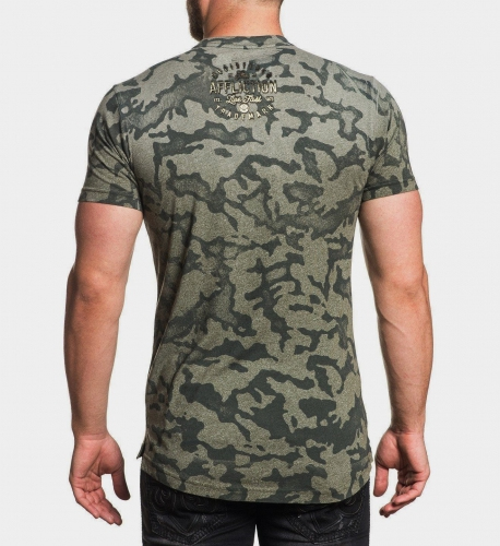 Футболка Affliction Live Fast CO T-Shirt Military Green купити