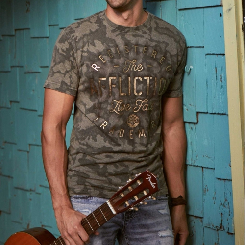 Футболка Affliction Live Fast CO T-Shirt Military Green ціна