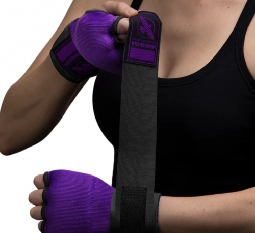 Гелевые бинты Hayabusa Quick Gel Handwraps Purple Black фото