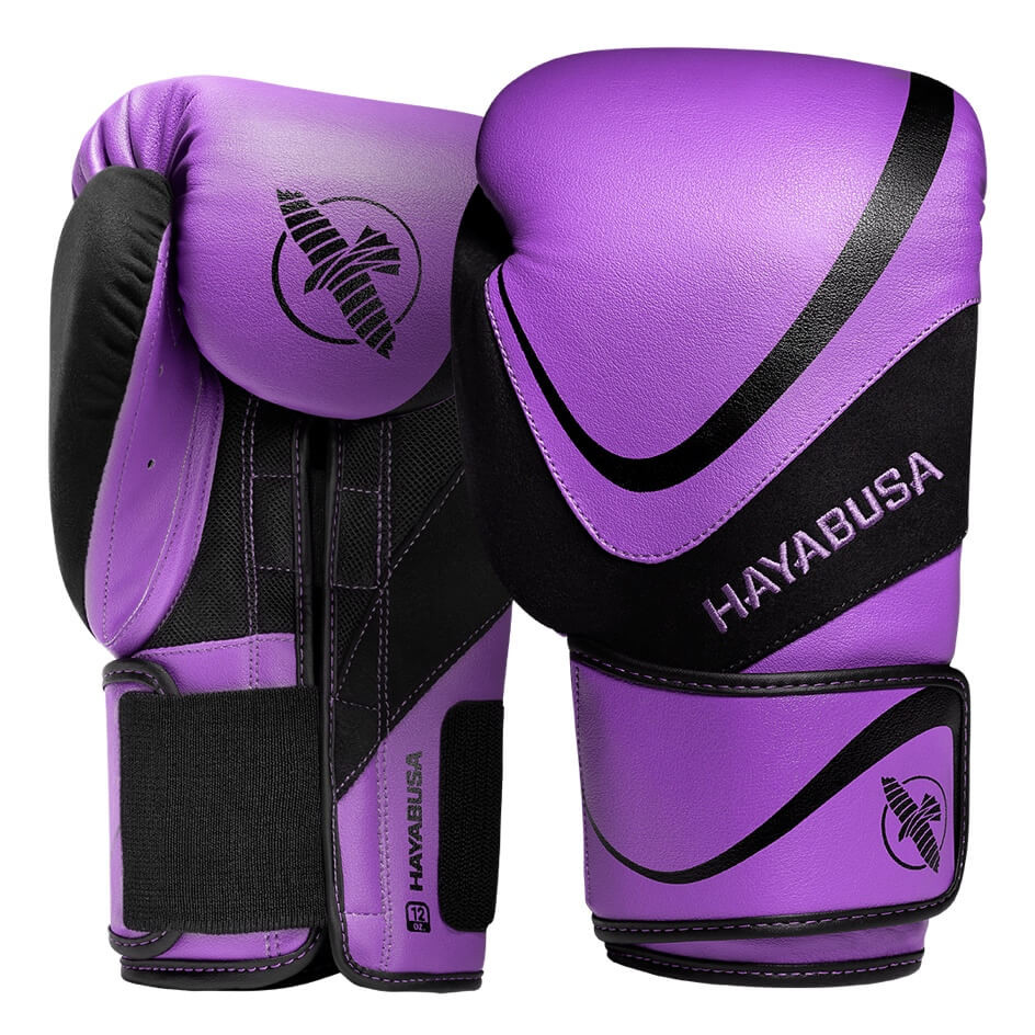 Боксерские перчатки Hayabusa H5 Boxing Gloves Purple Black