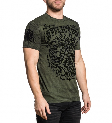 Футболка Affliction Ironside Military Green ціна