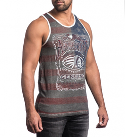 Майка Affliction Whiskey Mist Tee Charcoal Oil Stain, Фото № 2