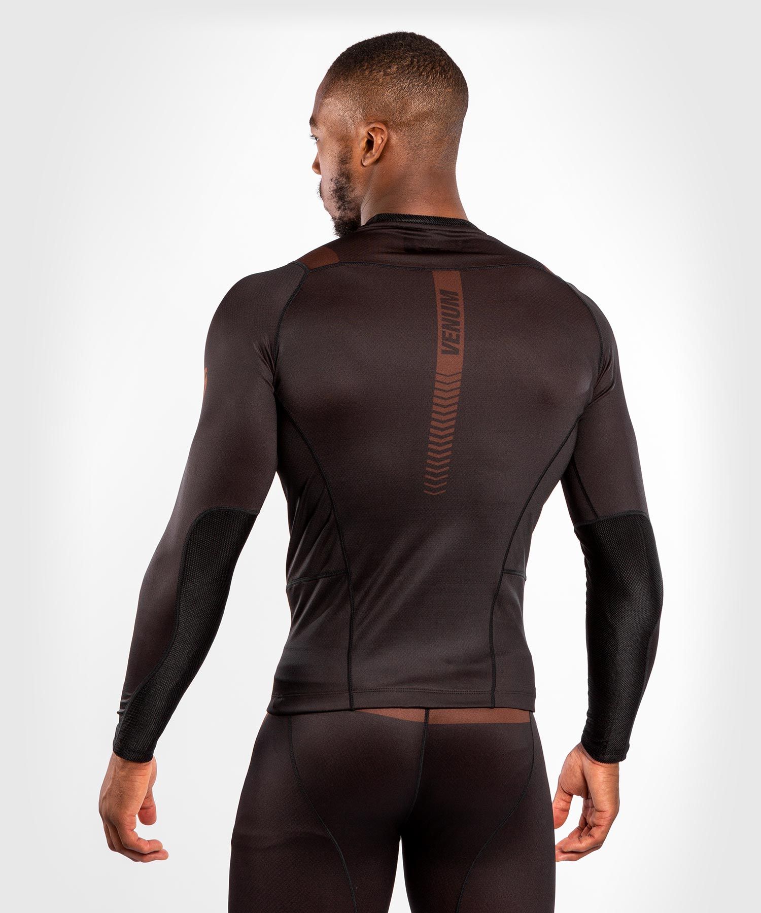Рашгард Venum Nogi 3.0 Long Sleeves Rashguard Black Brown купить