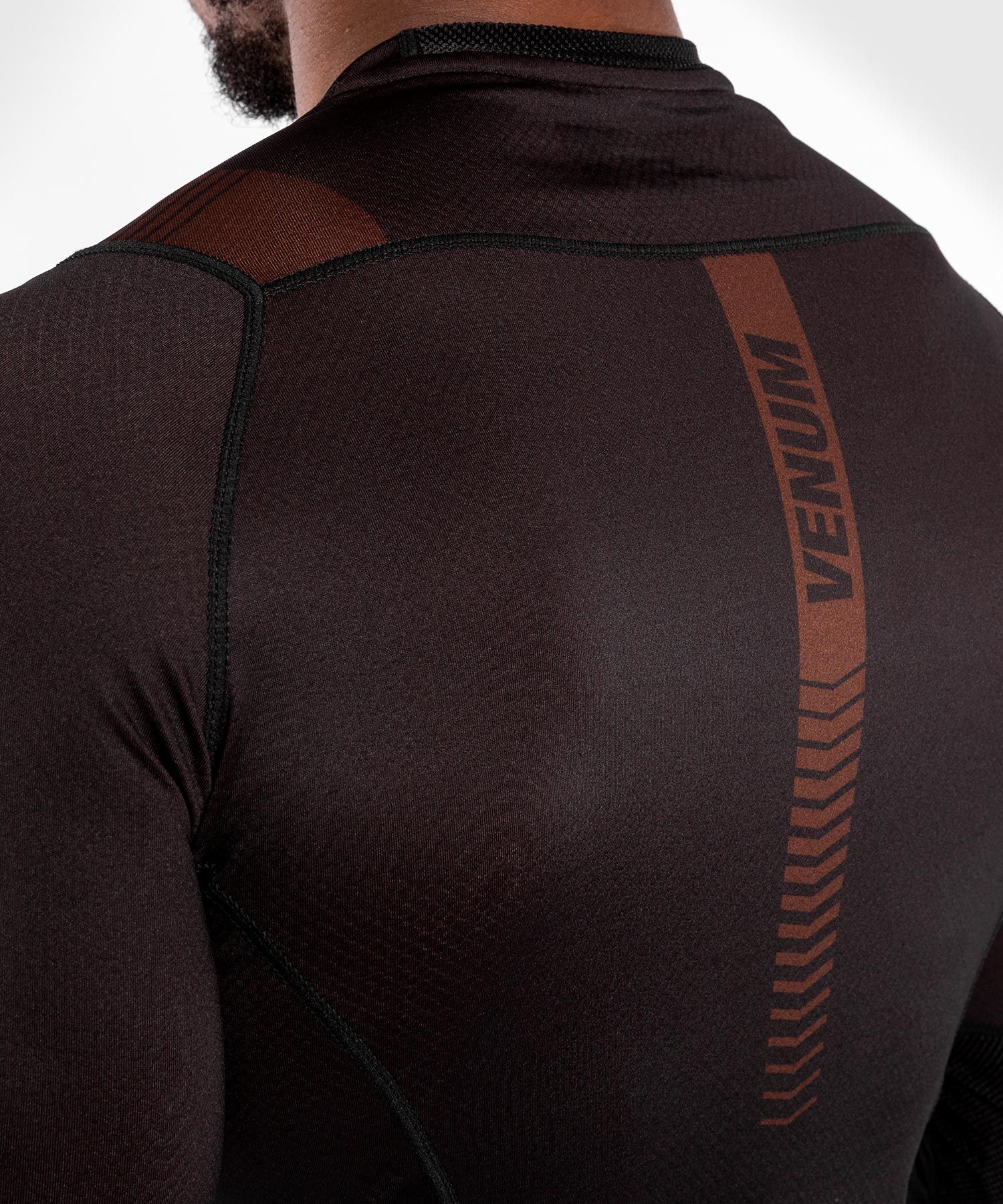 Рашгард Venum Nogi 3.0 Long Sleeves Rashguard Black Brown фото