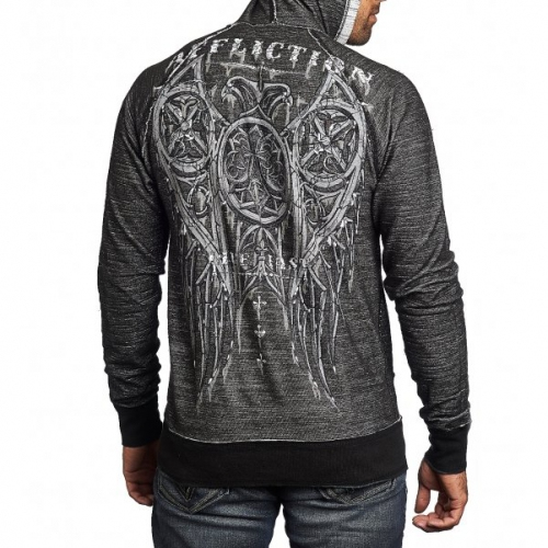 Двусторонняя толстовка Affliction AC Stampede Rev. Zip Hood купити