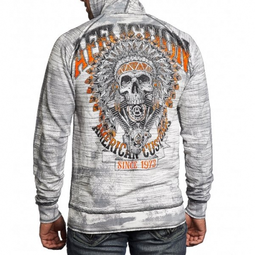 Двусторонняя толстовка Affliction AC Stampede Rev. Zip Hood фото