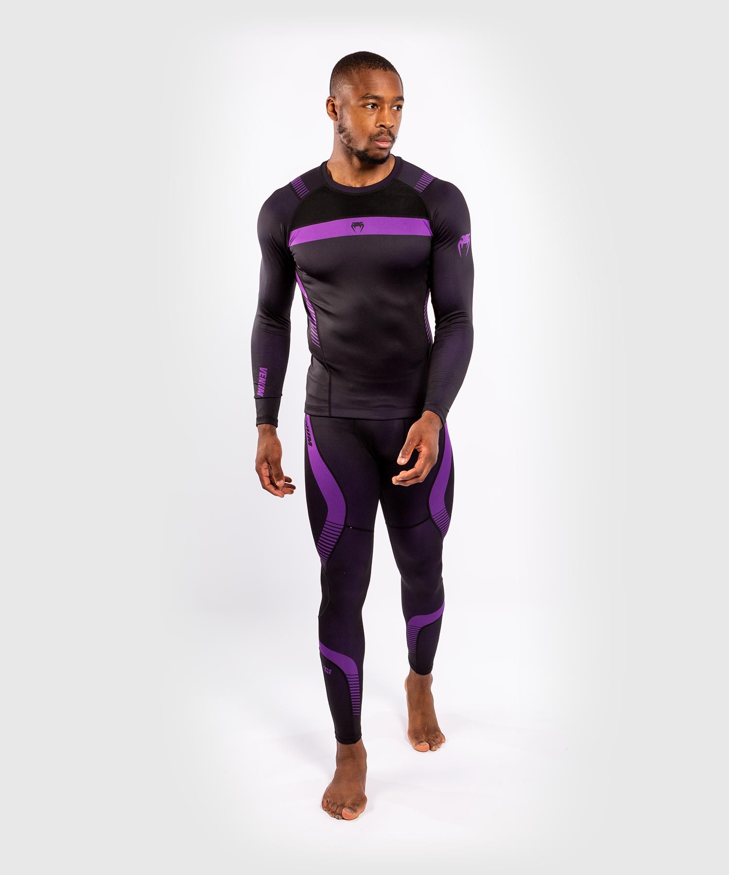Venum Nogi 3.0 Long Sleeves Rashguard Black Purple original
